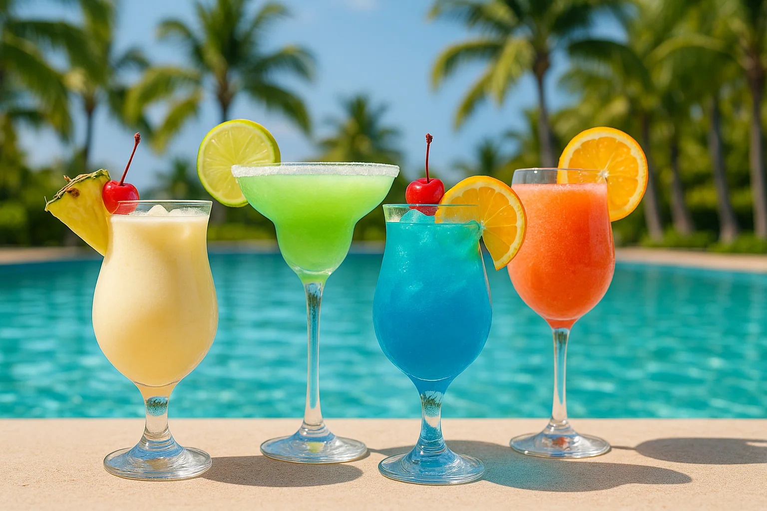 Les 10 meilleurs cocktails au bord de la piscine