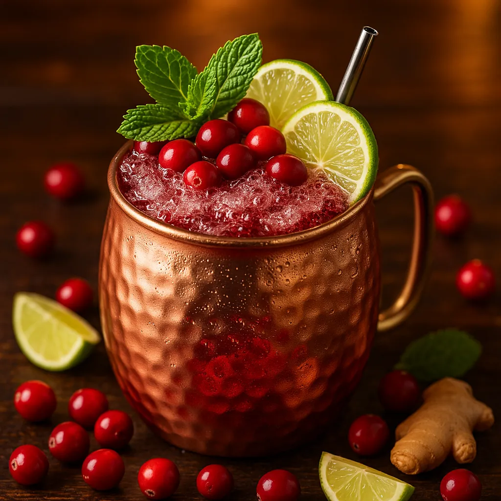Cranberry Mule (Mocktail Sans Alcool)
