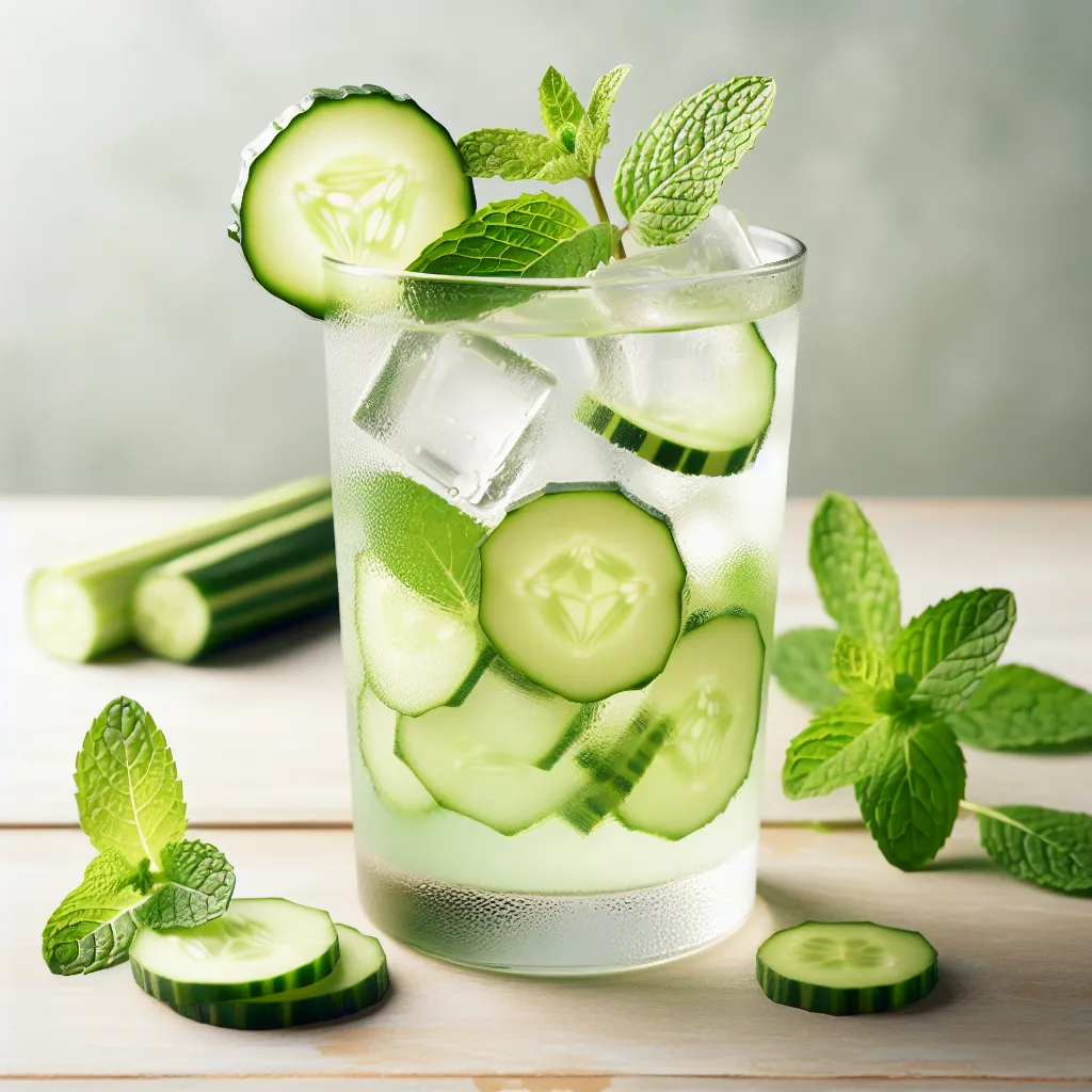 Cucumber Mint Refresher (mocktail sans alcool)