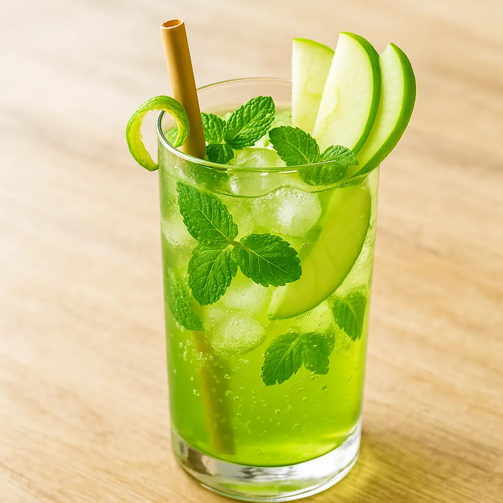 Green Apple Mojito (mocktail sans alcool)