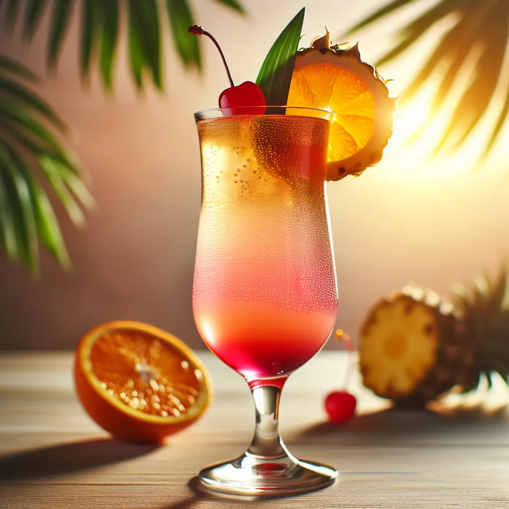 Guava Sunrise (mocktail sans alcool)