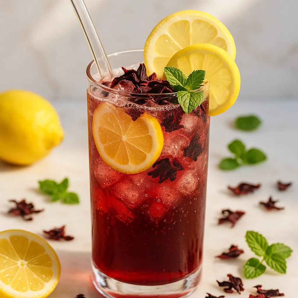 Hibiscus Lemonade (Mocktail Sans Alcool)