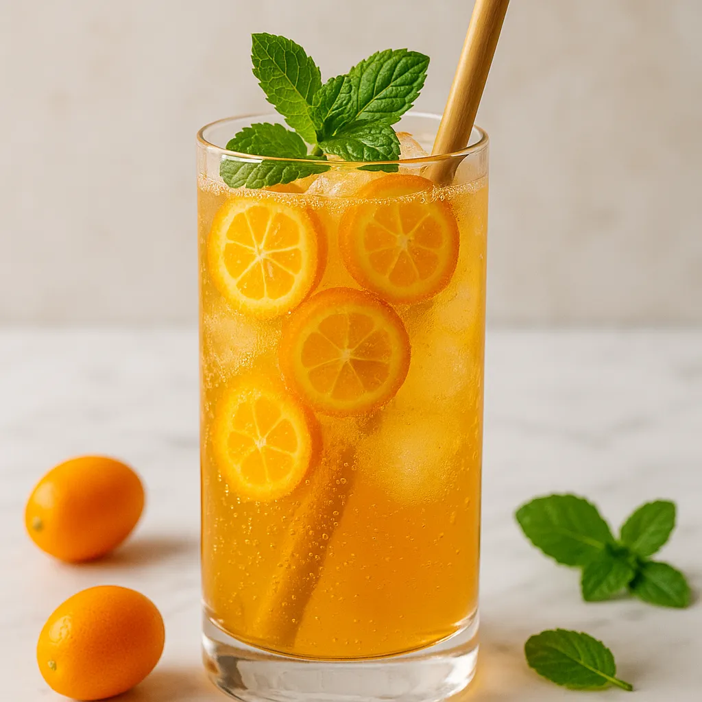Kumquat Spritzer (mocktail sans alcool)
