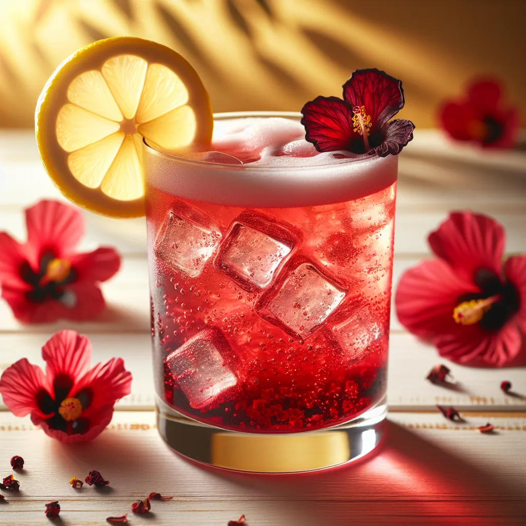 Limonade à l'Hibiscus (mocktail sans alcool)