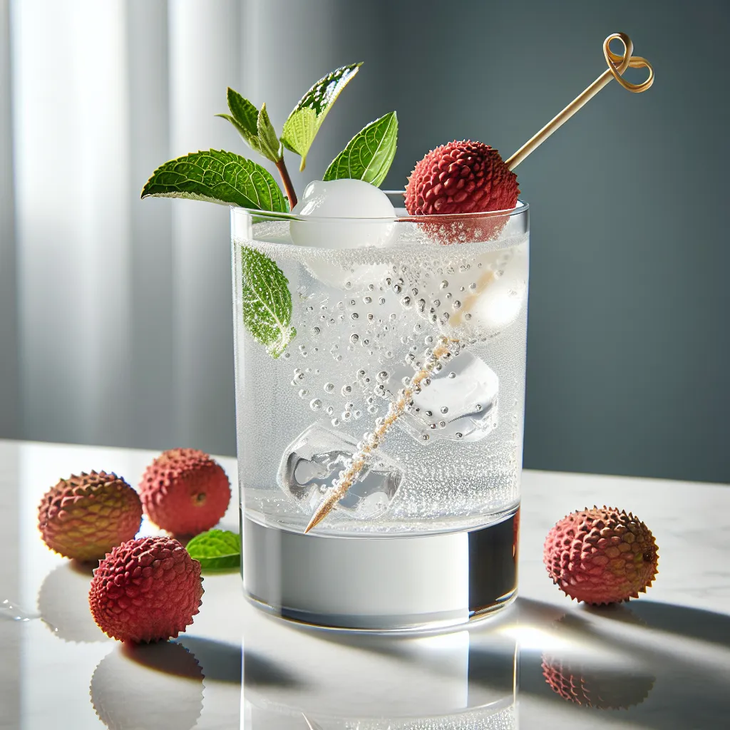 Lychee Fizz (mocktail sans alcool)