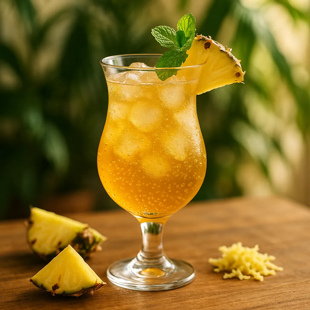 Pineapple Ginger Punch (mocktail sans alcool)