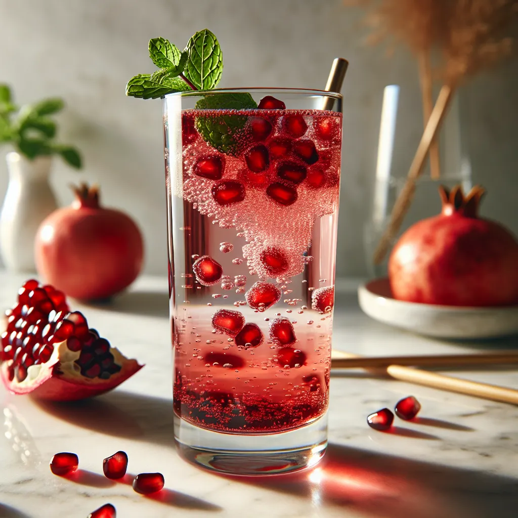 Pomegranate Fizz (mocktail sans alcool)