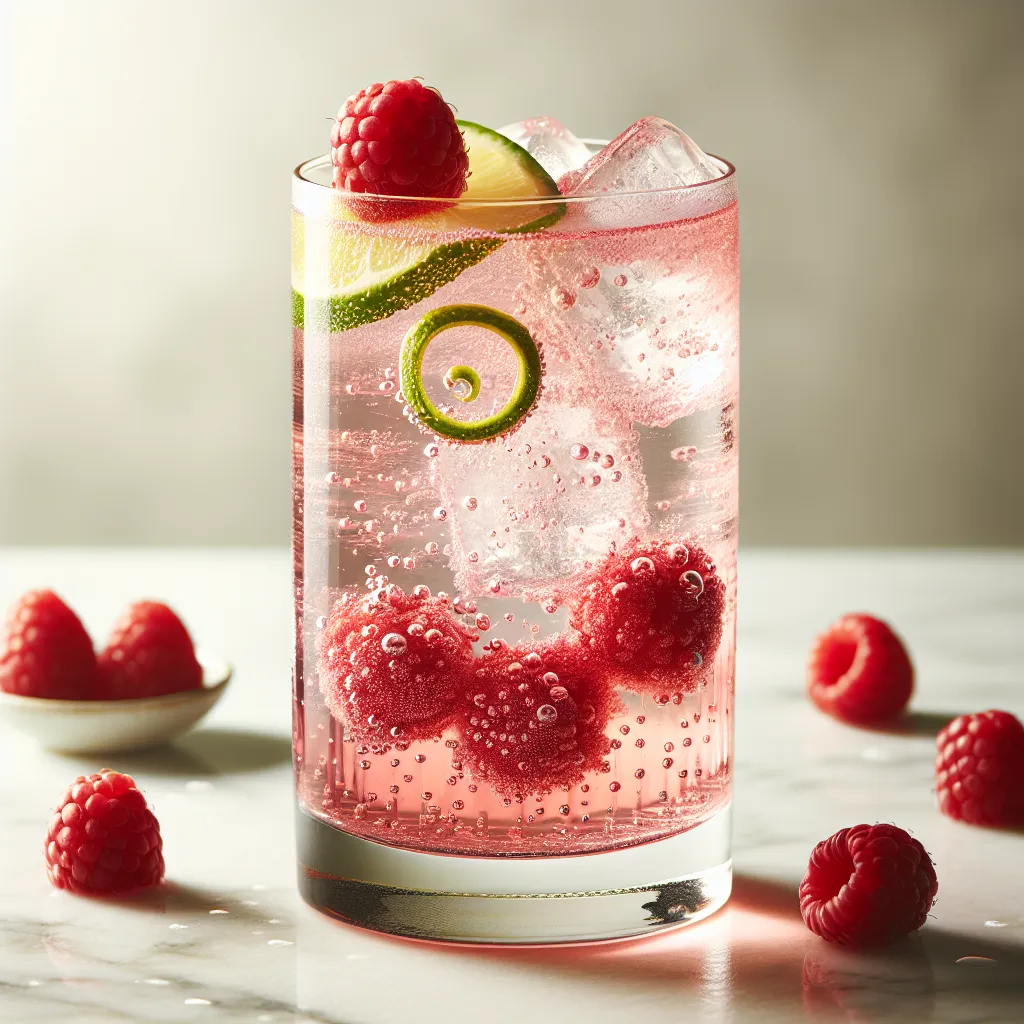 Raspberry Lime Rickey (mocktail sans alcool)