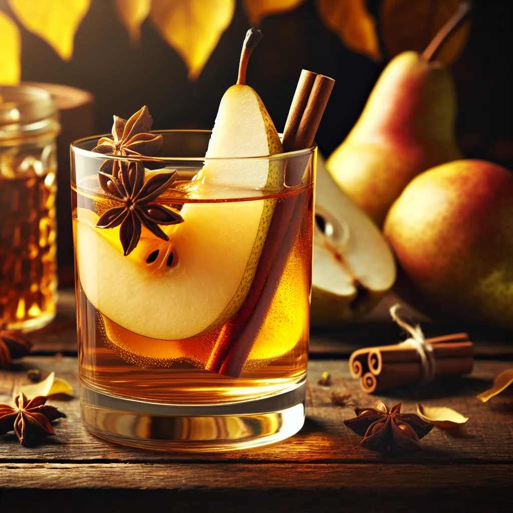 Spiced Pear Punch (mocktail sans alcool)