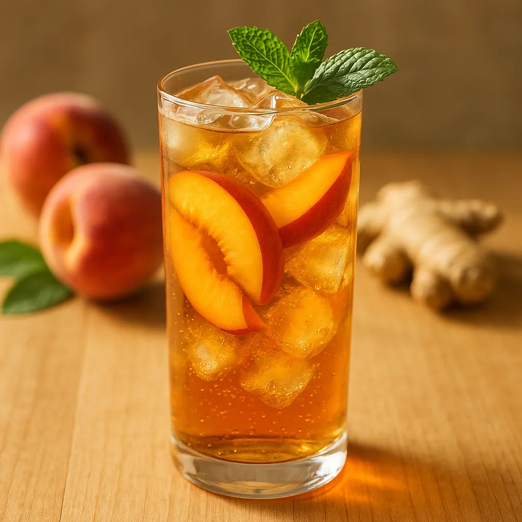 Thé Glacé Pêche Gingembre (mocktail sans alcool)