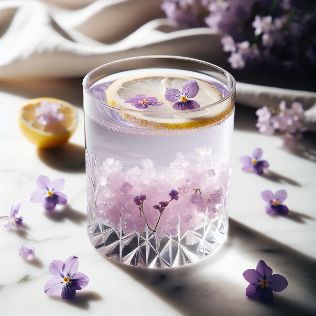 Violet Lemonade (mocktail sans alcool)