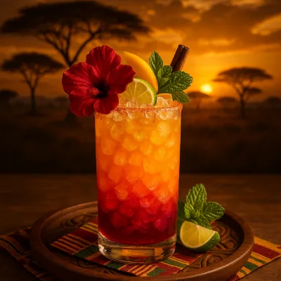 🌍 Ubuntu Sunset — Le Cocktail de l'Âme Africaine